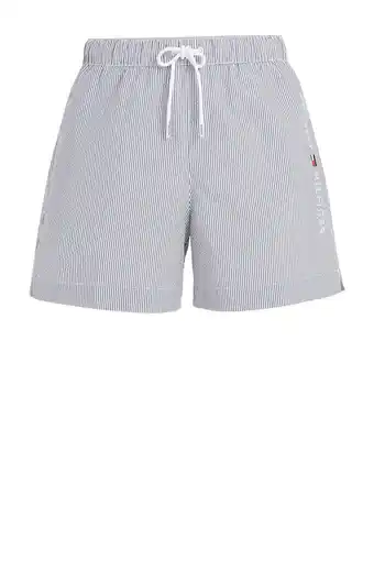 Wehkamp Tommy hilfiger zwemshort zwart/wit aanbieding