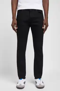 Wehkamp Lee slim tapered fit jeans luke clean black aanbieding
