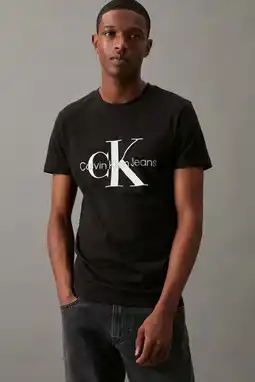 Wehkamp Calvin klein jeans t-shirt met logo black aanbieding