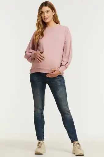Wehkamp Esprit maternity mom zwangerschapsjeans dark denim aanbieding