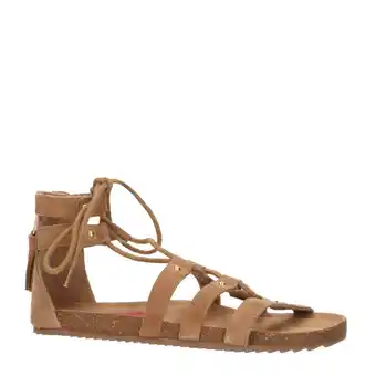 Wehkamp Shoesme suède sandalen cognac aanbieding