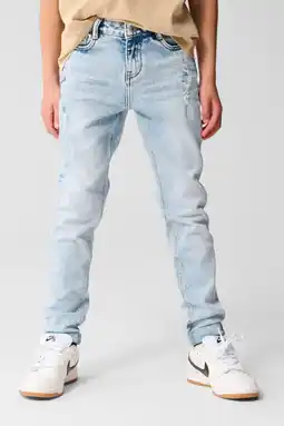 Wehkamp Shoeby tapered fit jeans bleached aanbieding