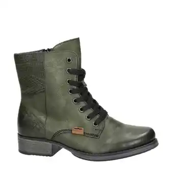 Wehkamp Rieker   veterboots groen aanbieding