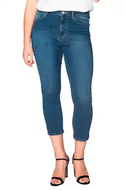 Wehkamp Yoek high waist skinny capri jeans denise lichtblauw aanbieding