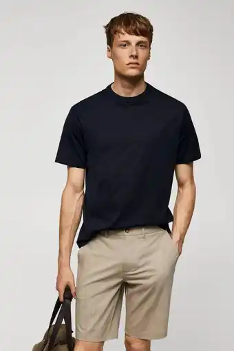 Wehkamp Mango man regular fit t-shirt donkerblauw aanbieding