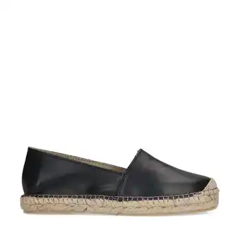 Wehkamp Manfield leren espadrilles zwart aanbieding