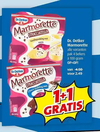 Boni Dr. oetker marmorette aanbieding