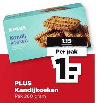 PLUS PLUS Kandijkoeken Pak 260 gram aanbieding