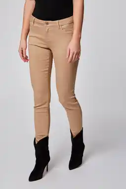 Wehkamp Morgan low waist skinny jeans lichtbruin aanbieding