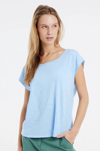 Wehkamp Protest t-shirt met open detail chambray blue aanbieding