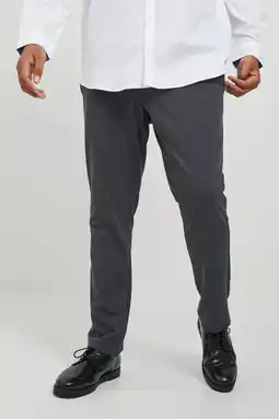 Wehkamp Jack & jones plus size gemêleerde slim fit chino jpstmarco plus size grijs aanbieding