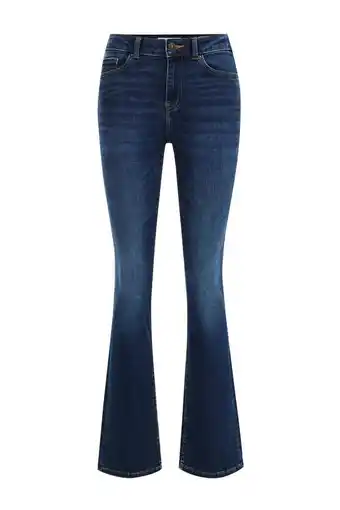 Wehkamp We fashion bootcut jeans medium blue denim aanbieding