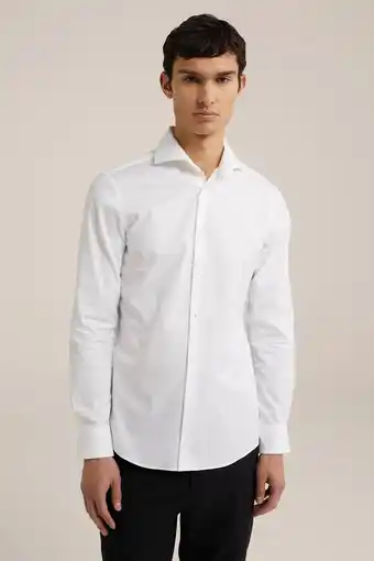 Wehkamp We fashion slim fit overhemd wit aanbieding