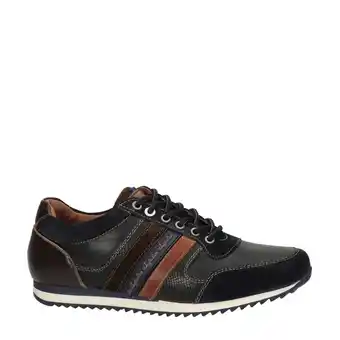 Wehkamp Australian camaro leren sneakers donkerblauw aanbieding