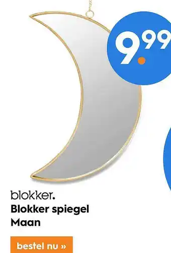 Blokker Blokker spiegel maan aanbieding