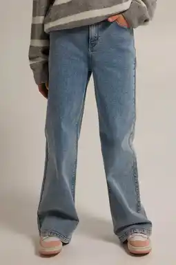 Wehkamp America today wide leg jeans olivia jr light blue denim aanbieding