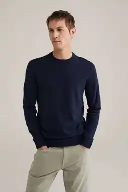 Wehkamp We fashion trui van katoenmix royal navy aanbieding