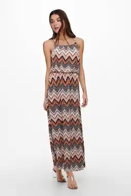 Wehkamp Only maxi jurk onlwinner met grafische print en plooien multi aanbieding