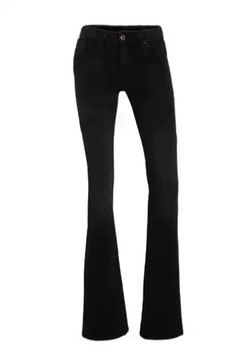 Wehkamp Only flared jeans onlblush washed black denim aanbieding