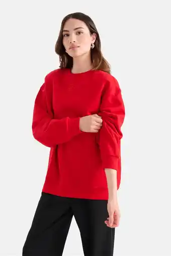 Wehkamp Shoeby sweater met logo rood aanbieding