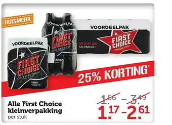 Coop Alle first choice kleinverpakking aanbieding