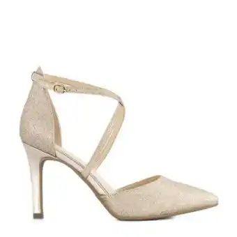 Wehkamp Graceland   pumps met glitter goud aanbieding