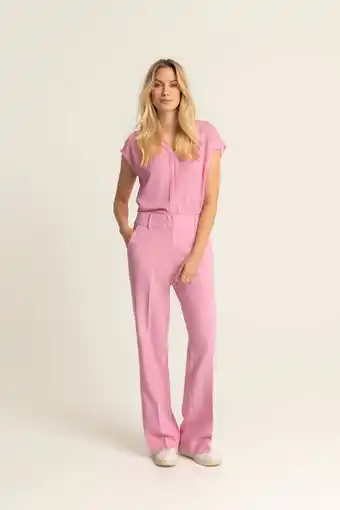 Wehkamp Expresso wide leg broek roze aanbieding