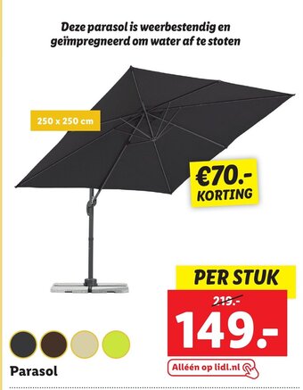 Lidl Parasol aanbieding