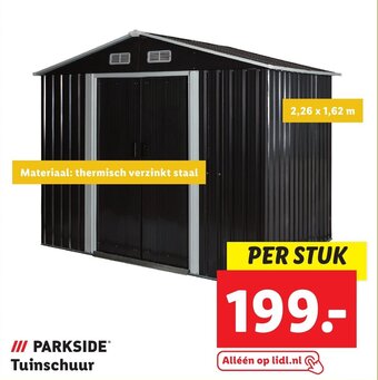 Lidl III PARKSIDE* Tuinschuur aanbieding