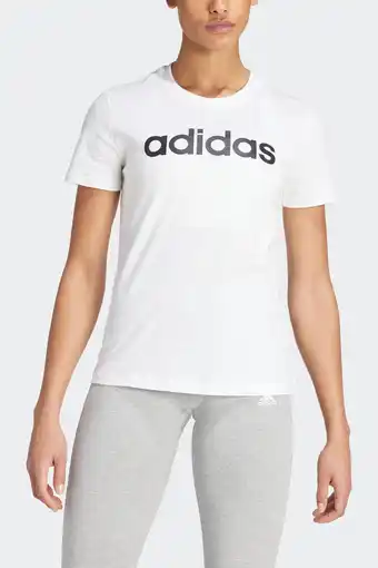 Wehkamp Adidas performance sport t-shirt wit/zwart aanbieding