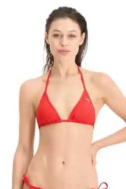 Wehkamp Puma voorgevormde triangel bikinitop rood aanbieding
