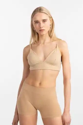 Wehkamp Pieces voorgevormde bralette pcnamee beige aanbieding