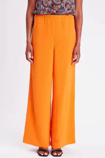 Wehkamp Cache cache wide leg broek oranje aanbieding