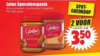 Dirk Lotus Speculoospasta 2*350 gr aanbieding