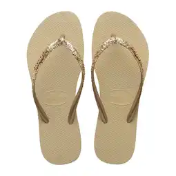 Wehkamp Havaianas teenslippers met glitters beige aanbieding