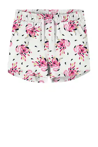 Wehkamp Name it kids short nkfvigga met all over print wit/roze aanbieding