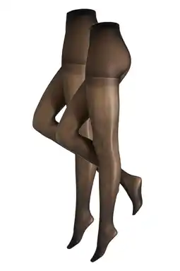 Wehkamp Anytime panty 40 denier - set van 2 zwart aanbieding