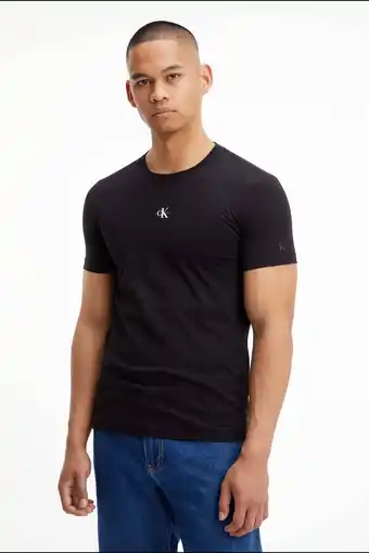 Wehkamp Calvin klein jeans t-shirt met logo black aanbieding