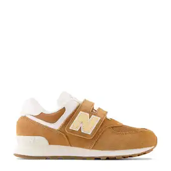 Wehkamp New balance 574  sneakers bruin/wit aanbieding