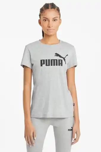 Wehkamp Puma t-shirt lichtgrijs melange aanbieding