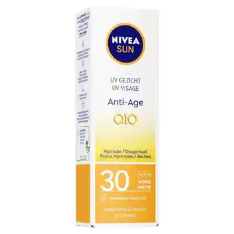 Wehkamp Nivea sun uv gezicht anti-age q10 zonnecreme spf 30 - 50 ml aanbieding