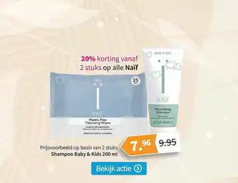 Plein.nl Naïf Shampoo Baby & Kids Of Cleaning Wipes 20% Korting aanbieding