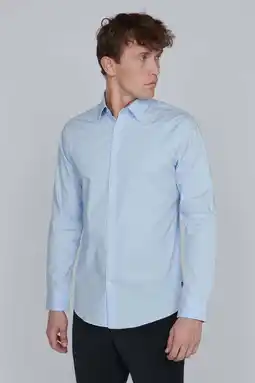 Wehkamp Matinique slim fit overhemd robo chambray blue aanbieding