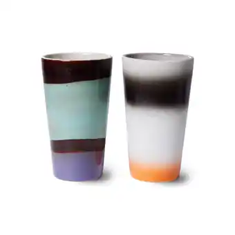 Wehkamp Hkliving lattemok 70's (ø7,5 cm)(280 ml) (set van 2) aanbieding