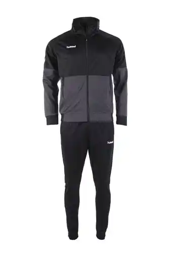 Wehkamp Hummel senior trainingspak grijs/zwart aanbieding