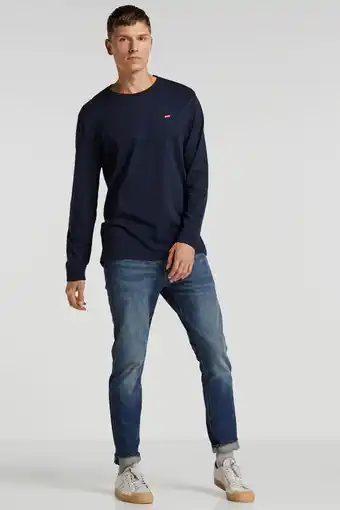 Wehkamp Levi's longsleeve donkerblauw aanbieding