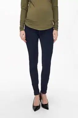 Wehkamp Only maternity skinny jegging olmrain dark blue denim aanbieding
