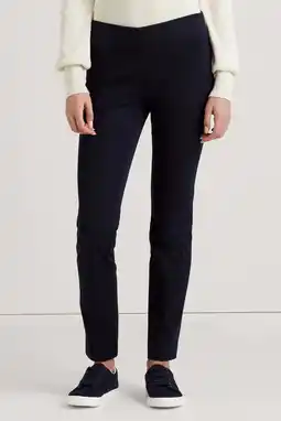 Wehkamp Lauren ralph lauren slim fit pantalon zwart aanbieding