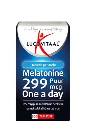 Wehkamp Lucovitaal melatonine puur 0,299mg - 500 tabletjes aanbieding
