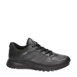 Wehkamp Ecco exostride leren veterschoenen zwart aanbieding